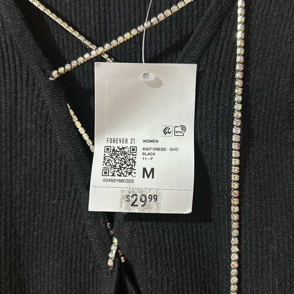 2/$15 NWT Forever 21 dress with rhinestones size medium. - Picture 6 of 6